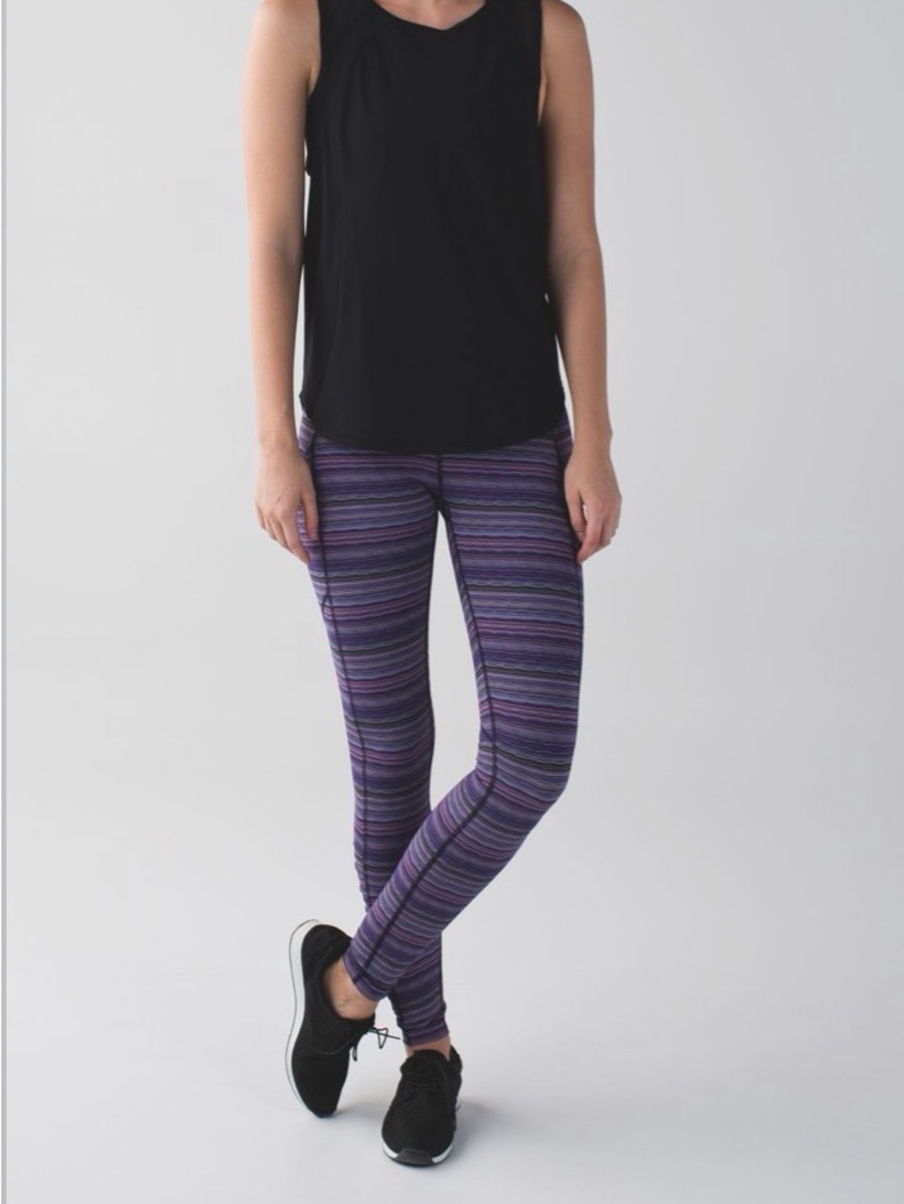 lululemon athletica Speed Tight IV (Space Dye Twist Ultra violet multi/black)